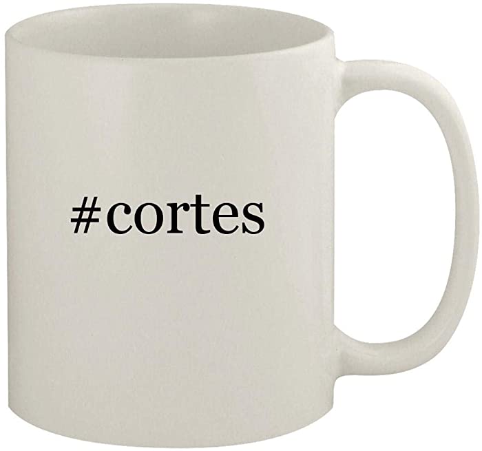 #cortes - 11oz Ceramic White Coffee Mug, White