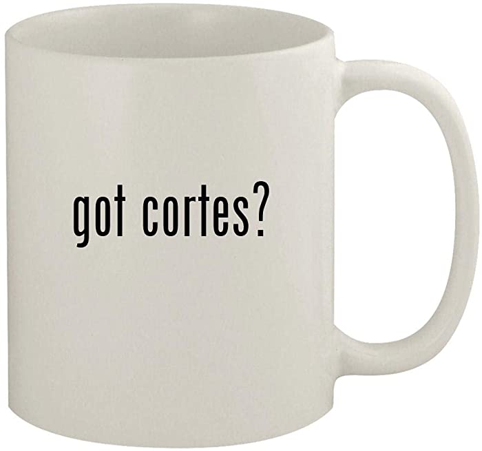 got cortes? - 11oz Ceramic White Coffee Mug, White