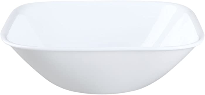 Corelle Square Pure White 22 Ounce Soup/Cereal Bowl (Set of 4)