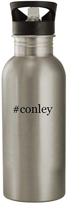 #conley - 20oz Stainless Steel Hashtag Outdoor Water Bottle, Silver
