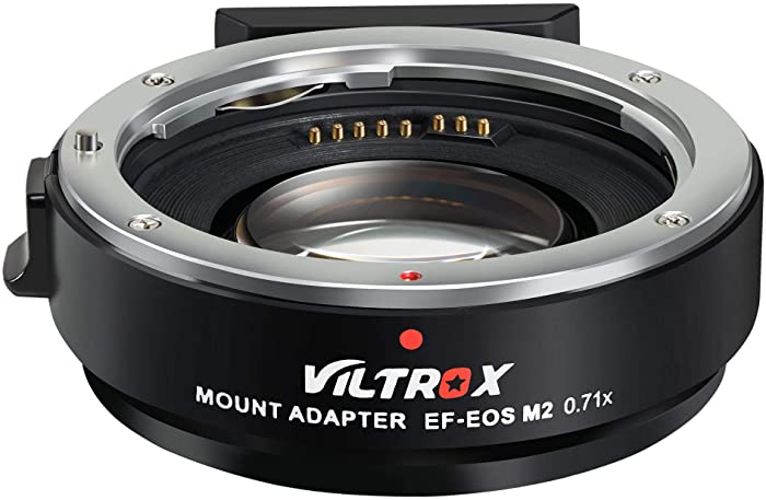 VILTROX EF-EOS M2 Speed Booster Canon 0.71x Autofocus Speedbooster Canon EF-M Lens Adapter Compatible with Canon EF to m50 m200 m6 m5 m50 ii m6 ii
