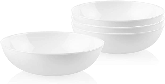 Corelle Chip Resistant Meal Bowl 46 oz, 4 Pack, White