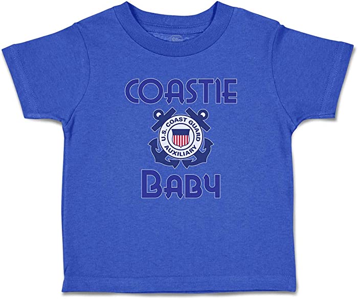 Custom Toddler T-Shirt Auxiliary Coastie Baby Cotton Boy & Girl Clothes