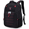 Tzowla Travel Laptop Backpack,Computer Backpack for Men Women School College,Anti-Theft Water Resistant with Lock&amp;USB Charging Port,Fit 15.6inch Laptop-Black