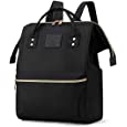 Tzowla Laptop Backpack Purse for Women,Fits 13.3 Inch Laptop Bookbag,Teacher Nurse Bags,Travel Backpack,Stylish Shopping Small Bag Light Weight For College School Men Girls Boys Student-Black
