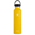 Hydro Flask Water Bottle - Standard Mouth Flex Lid - 24 oz, Sunflower