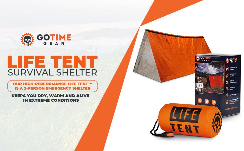 Heavy-duty waterproof and windproof survival tube tent