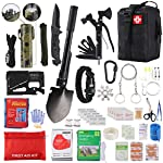 TacSnake Survival Gear and Equipment,136 Pcs Emergency Survival Kit First Aid Kit with Molle Pouch, Waterproof Arc Lighter, Multi-Tools, Gift for Men Camping Hiking
