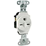 Legrand - Pass &amp; Seymour 5651W Pass and Seymour White Industrial Single Outlet Receptacle Nema 6-15R 15A 250V