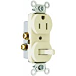Legrand-Pass &amp; Seymour 691TRLACC6 Tamper-Resistant Combo Single Pole Switch and Receptacle 15-Amp 120-volt,Light Almond
